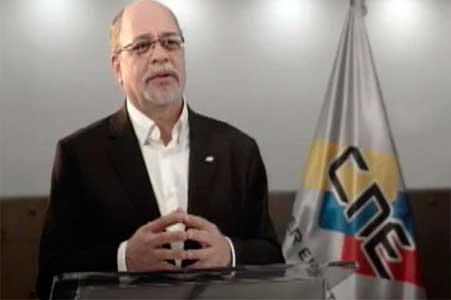 Pedro Calzadilla, presidente CNE Venezuela