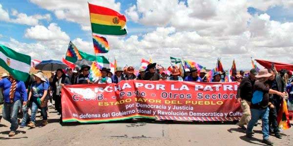 Marcha por la Patria en Bolivia