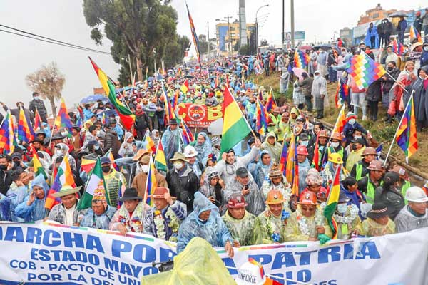 Marcha por la Patria en La Paz, Bolivia