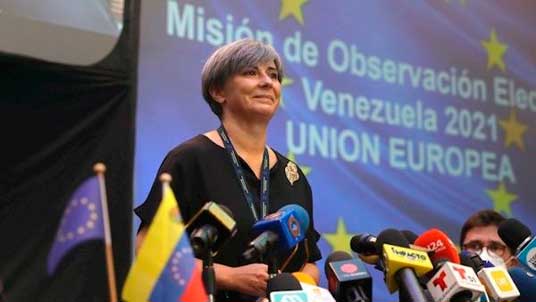 Jefa de la misión electoral delegación de la UE, Isabel Santos