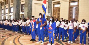 Abanderamiento delegación cubana a Panamericanos Juveniles Cali, Colombia